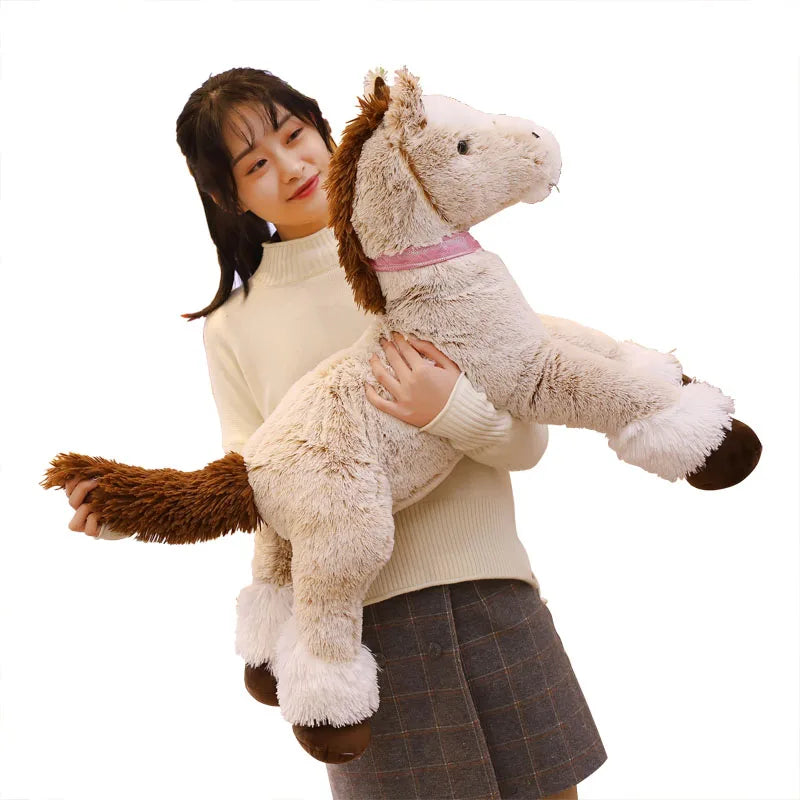 90-120CM Plush Horse Stuffed Animal Toy – Perfect Gift for Kids & Home Decor