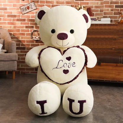 Giant LOVE Plush Teddy Bear - 80cm & 100cm | Perfect Gift for All Ages