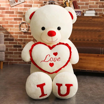 Giant LOVE Plush Teddy Bear - 80cm & 100cm | Perfect Gift for All Ages