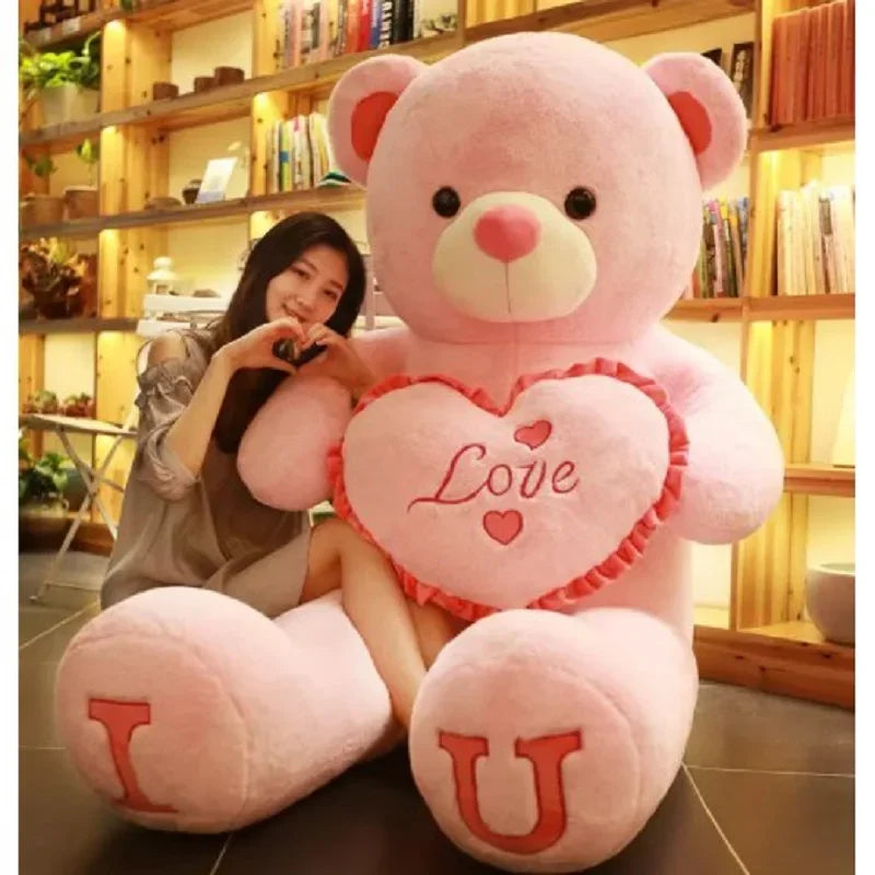 Giant LOVE Plush Teddy Bear - 80cm & 100cm | Perfect Gift for All Ages